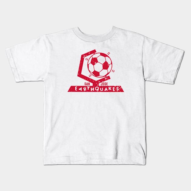 1974 San Jose Earthquakes Vintage Soccer Kids T-Shirt by ryanjaycruz